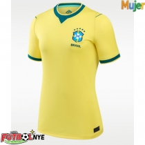 Camiseta Brasil Primera Equipación para mujer Mundial 2026 manga corta